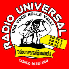 Logo storico Radio Universal: l'omino al mixer